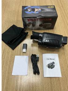 高清 1080P LED 红外夜视单筒望远镜 - 非常适合户外运动爱好者、猎人和冒险家：电池供电的数字设备，适用于狩猎、夜间监视和探索、狩猎装备、便携式光学设备、精密工程、远距离观看、冒险爱好者