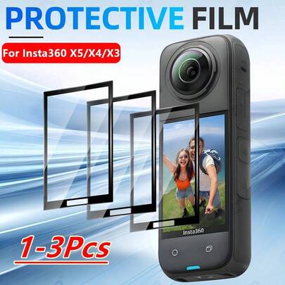 适用于 Insta360 X5 X4 X3 X4 Air 的 1-3 片屏幕保护膜，适用于 Insta 360X5、Insta360X4 Air、X4Air、Insta360X4 配件，防刮花全覆盖保护膜（非玻璃）