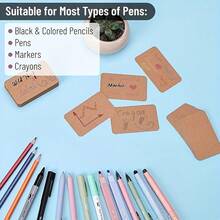 100pcs/Box Handmade Cards - High Quality Paper, Suitable For DIY Cards, Postcards, Bookmarks, Notes And Handmade Gifts - Durable And Multipurpose Souvenirs - Multicolor - View 9
