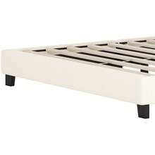 Full Size Upholstered Princess Bed With Crown Headboard For Girls, Full Size Platform Bed With Headboard And Footboard, White + Pink