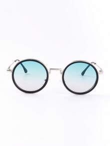1pc New Retro Steampunk Small Round Metal Fashion Glasses Women Men Daily Simple Wild Street Festival Party Wear Fashion Glasses Female Suitable For Daily Casual Wear Glasses - Multicolor - View 8