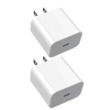 1-2 piezas Adaptador de pared de carga rápida PD de 20W compatible con iPhone 17 Pro Max/17 Pro/17 Air/17/16/15/14/13/12/11/XS/XR/8/7/6, iPad, S25/S24/S23/S22/S21/S20, Series - Tipo de Enchufe A USA (110-127V) - Ver 7