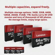 Lenovo 联想 128GB TF（MicroSD）存储卡，适用于 U3、V30、A1、手机、平板电脑和行车记录仪（中文包装） - 32GTF卡 - 查看 5