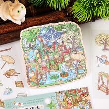 1 peça/6 peças Adesivos Criativos de Paisagem 3D, Decalques de Cena Temática