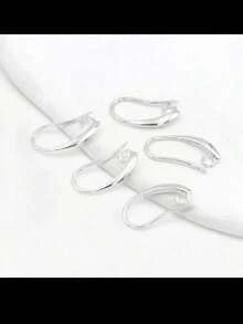 10pcs French Earring Hooks 18K Plated Earring Hooks, French Ear Wire Golden Fishhook Hoop Earrings Brass Earring Findings Component For DIY Jewelry Earring Making