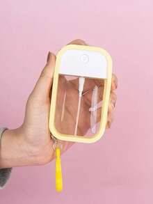 1件/2件 38ml/50ml 便携式高压喷雾瓶, 多种颜色可选, 简约可爱的多色卡片分体瓶, 可重复使用的酒精液体香水旅行便携瓶, 硅胶保护套, 细雾酒精洗手液, 可再填充便携式卡片喷雾瓶, 洗手液瓶,