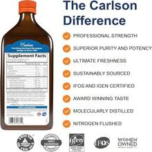 Carlson - Cod Liver Oil, 1100 Mg Omega-3s, Liquid Fish Oil Supplement, Wild-Caught Norwegian Arctic, Sustainably Sourced Nordic Liquid, Lemon, 250 Ml - Flavor NameE - 查看 2