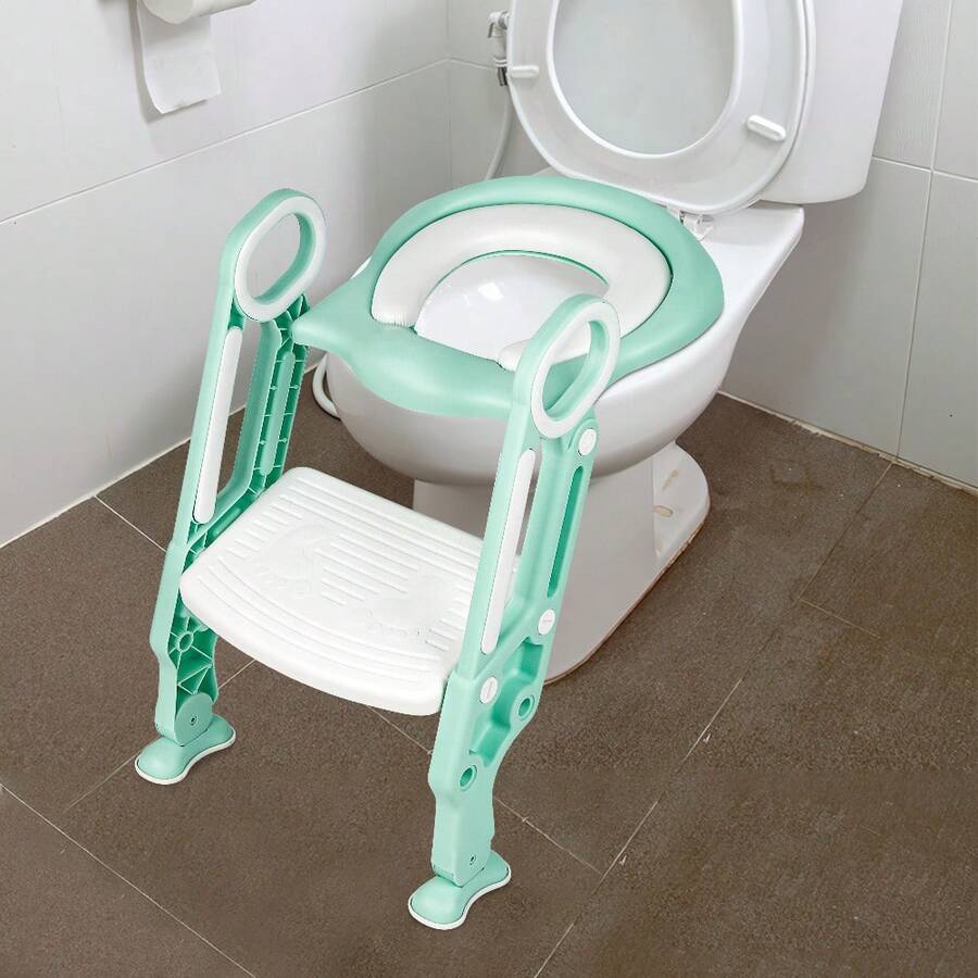 Riduttore per WC per bambini, vasino, gradini, pieghevole, riduttore per sedile per bambini, con gradino, gradini per bambini, regolabili in altezza