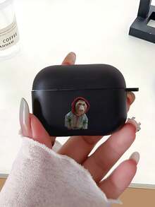 Custodia protettiva per auricolari - Motivo scimmietta con cappello rosso, custodia in silicone morbido anti-smarrimento compatibile con Pro 3/Pro/Pro2/1/2/3, regalo perfetto per fidanzato, fidanzata, famiglia, amici, nonni e amanti degli animali domestici, custodia protettiva per auricolari di alta qualità unisex