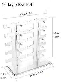 Giá để kính râm bằng nhựa trong suốt chất lượng cao, Giá để kính trưng bày, Có thể để nhiều cặp kính - Nhiều màu - Xem 18