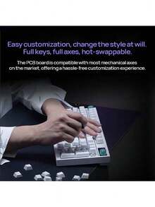 Logitech G316 X Wired Mechanical Gaming Keyboard, 8K Polling Rate, Low Latency, Easy Customization, Full-Key Hot-Swappable Switches, Colorful Lighting Effects, 98 Layouts, G Hub Software Completes Customization, Suitable For PC/Mac, Black - L-Axis - Black L - View 4