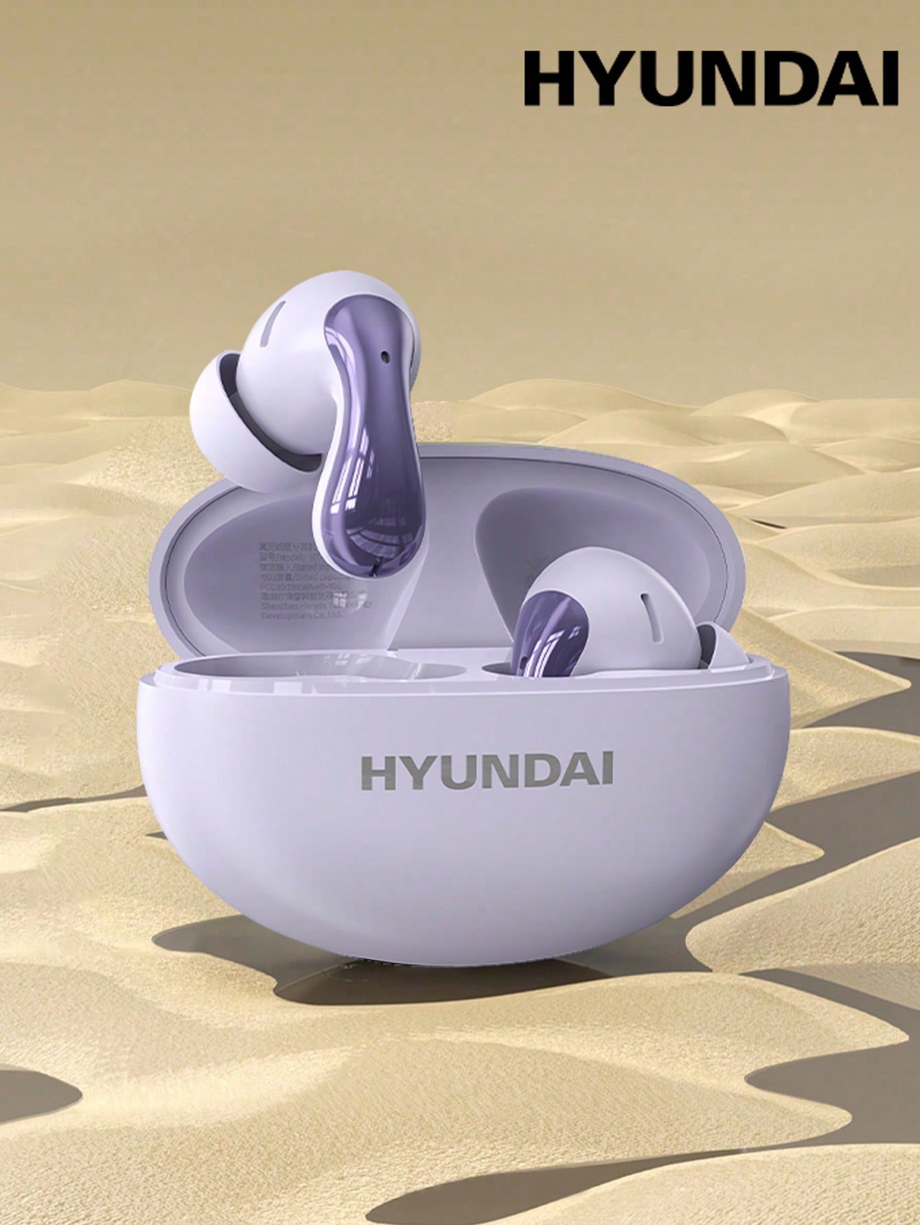 HYUNDAI سماعات أذن بلوتوث HYUNDAI HY-Y01، تصميم نص...