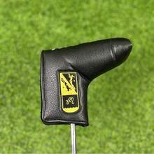 1个高尔夫球杆推杆套，高尔夫球杆头套，高尔夫配件，PU材质，防水耐磨，创意图案设计 - 彩色 - 查看 5