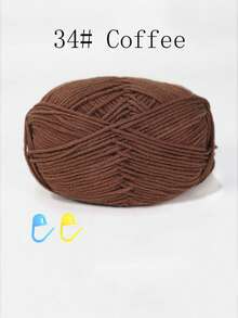 1/3包 50克 4股钩针线，带记号扣的钩针线，初学者钩针套装，多包装编织线，优质腈纶线，柔软钩针线，DIY工艺品，围巾（配饰颜色随机）