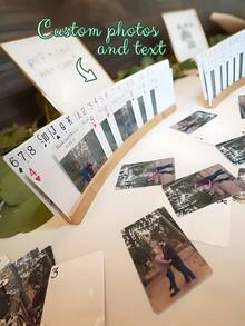 Custom Destination Wedding Guest Book Playing Cards | Personalized Portable Guestbook With Engagement Photo | Custom Poker Cards For Travel Weddings - Multicolor - View 8