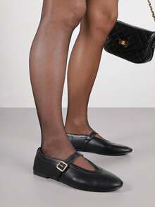 Ballerines classiques Babies  doux pour femmes, chaussures de travail/bureau décontractées pour l'automne - Noir - Voir 2