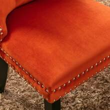 Chair Covers & Cushions - Orange + Velvet + Foam - View 10
