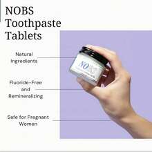 NOBS Toothpaste Tablets - Nano  Hydroxyapatite, Fluoride Free, Plastic Free & Travel Friendly - Remineralize With NHA - 其他 - 查看 4