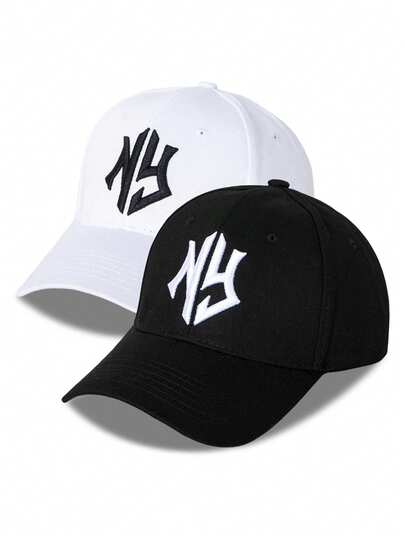 2 件男女通用刺绣情侣帽女士太阳帽女男卡车司机帽沙滩女男钓鱼白色男派对趣味高尔夫乡村生日复古礼服帽