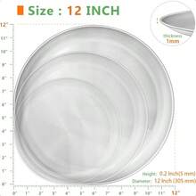 Stainless Steel Pizza Pans 12 Inch PizzaPan For Oven Steel Pizza Tray Round Pizza Plate Set Of 1