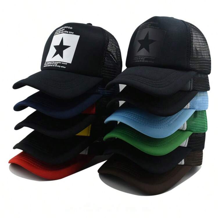 1pc Casual Street Style Men's ANITA MAX WYNN Printed Baseball Cap, Outdoor Fashion Trucker Hat, Adjustable Sun Protection Breathable Mesh Cap, Suitable For Spring, Autumn, Traveling, Beach,Summer,Holiday - Multicolor - View 11