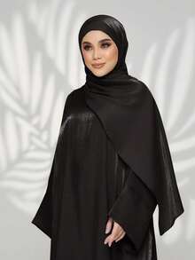 1pc New Style Hijab Abaya Set, Loose & Comfortable Abaya, Suitable For Muslim Women Daily Prayer And Outings, All Seasons - Multicolor - View 3