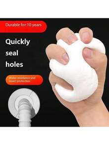 1 Piece Of Multi-Purpose Adhesive Putty Suitable For Use In Kitchens, Bathrooms, Toilets, And Other Areas In The House For Sealing Holes And Gaps In Air Conditioners, As Well As For Waterproofing And Odor-Preventing Purposes.