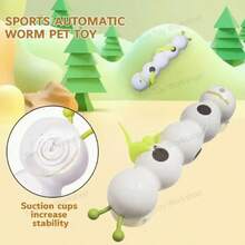 追虫趣猫玩具，智能感应自动逗猫器，猫咪自解闷神器，毛毛虫玩耍。