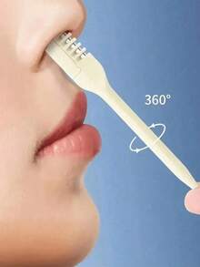 1/2/4/10 قطعة ماكينة حلاقة يدوية لإزالة شعر الأنف للرجال والنساء، مزدوجة الرؤوس مضادة للخدش لتنظيف فتحات الأنف