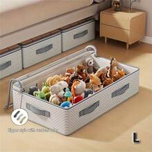 大容量床下收纳袋，适合旅行等多种场景 - 多层条纹设计，2 种尺寸可选，便携时尚的女装收纳袋，混合色彩和优雅图案，是理想的家居收纳之选 - 彩色 - 查看 5