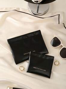 1pc Makeup Bag Simple Travel Cosmetic Bag Wash Bag, Makeup Storage Bag, Portable Outdoor Travel Toiletry Bag, Fashionable Handbag For Travel Daily Use, Travel Goods Storage Bag, For Makeup Tools, PU Leather, Travel Accessories Men Toiletry Bag Makeup Brushes Storage School Supplies Travel Essentials Make Up Bag Holiday Essentials Makeup Bags Makeup Pouch Makeup Organizer Winter