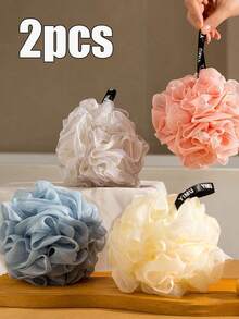 2 miếng bọt biển xơ mướp hình hoa, có vòng treo tẩy tế bào chết mềm mại, bông tắm tẩy tế bào chết nhẹ nhàng tạo nhiều bọt, bóng tắm tạo bọt massage lưng, có thể tái sử dụng để tẩy tế bào chết chăm sóc cá nhân và làm sạch cơ thể, cũng thích hợp để trang trí phòng tắm, chất liệu thân thiện với da, phụ kiện tắm thiết yếu, tẩy tế bào chết bền, vật dụng không thể thiếu cho những người đam mê SPA tại nhà - Nhiều màu - Xem 2