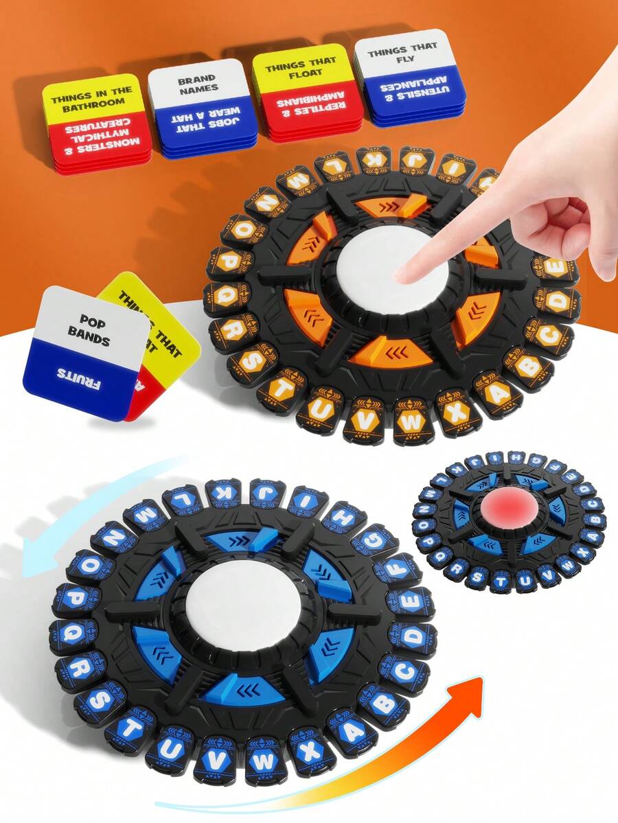 Word Game | Fast-Paced Family Board Game | Choose A Category & Race Against The Timer To Be The Last Player | Learning Game Great For All Ages, Halloween Christmas Birthday Gift - Multicolor - View 1