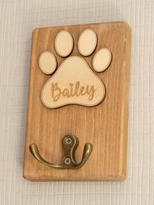 Giá treo dây dắt chó cá nhân hóa, Móc treo dây dắt chó bằng gỗ, Biển hiệu chó thủ công, Hộp đựng dây dắt, Biển hiệu gỗ, Trang trí văn phòng, Không gian sống trang nhã, Trang trí nhà cửa phòng khách, Bộ sưu tập 2026 - Nhiều màu - Xem 9