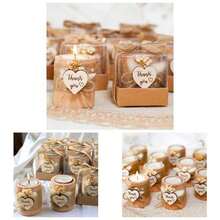 10 Pack Tealight Candle Holders Wedding Favors Guests - Return Gifts Bridal Shower, Party Favors Adults Guest, Thank You Gifts - Decorative Table Centerpiece