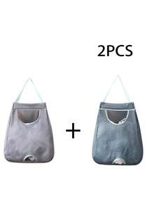 塑料袋架 垃圾袋架 购物袋 塑料袋收纳架 - 可折叠 悬挂式透气网状垃圾袋 可重复使用塑料袋分配器 适用于家庭和厨房 洗衣袋 浴室收纳袋 浴室收纳袋 卧室收纳 储物袋收纳