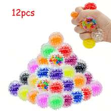 6/12/24 pezzi Palline antistress soffici e morbide - Giocattoli a pressione rotondi e colorati per il relax, premi per la classe, omaggi per feste, regali di compleanno, senza bisogno di alimentazione, giocattolo antistress | Pallina antistress vivace | Texture morbida