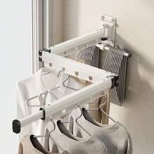 Telescopic Clothes Drying Racks - White - View 4