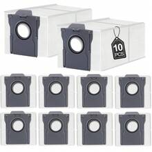 10 قطعة أكياس غبار متوافقة مع Dreame X40 Ultra، X40 Master، L10s Pro Ultra، L10s Plus، L30، L40، L20 Ultra، X30 Ultra، Mova E30 Ultra، لملحقات مكنسة X20+/X10+Plus