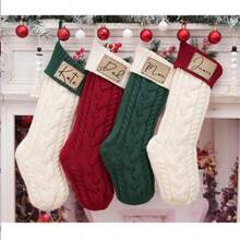1pc-Family Knitted Christmas Stockings-Personalized Knitted Christmas Stockings-Family Stockings With Name-Holiday Stocking-Custom Christmas Gifts Personalized Christmas Ornaments Personalised Stocking,Stocking Stuffers,Custom Stocking,Christmas Stockings,Stocking Stuffers,Christmas,Custom Stockings Name,Secret Santa Gifts,Christmas Ornaments Custom,Personalised Stocking Christmas,Christmas Gifts,Stocking Personalised - Multicolor - View 4