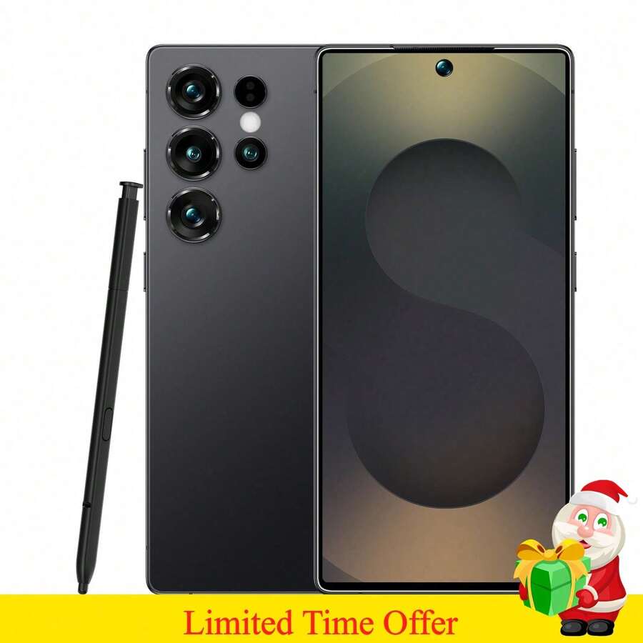 Unlocked S25 Ultra 5G Smartphone, 7.3 Inches, 3+64GB, Snapdragon 8 3, New Fast Android Phone, 2025 Generation, GSM, Blue - S25U-Bạc-4+64GB - Xem 1