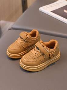 New Casual Sneakers, Comfortable Soft Sole Baby First Walking Shoes, Simple And Elegant - Khaki - View 14
