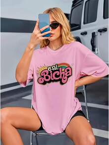 Basic T-Shirt EAI Bicha LGBT Premium Unisex Ref-3695 - Rosa - Ver 6