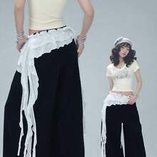 1 件闪亮爵士舞新款弗拉门戈荷叶边裙，街舞品牌飘逸流苏分层腰带，肚皮舞配饰美式臀部围巾，性感迷你裙适合舞台表演，适合夜总会、迪斯科、节日、派对、晚礼服配饰 - 彩色 - 查看 13