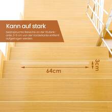 18pcs/15pcs Anti Slip Clear Tape for Steps 3x64cm/10x60cm Transparent Stair Tread Pads Stair Mats Bathtub and Shower Treads Safety Walk Self Adhesive Non-Slip Tape for Home Indoor Pets Kids Elders - 18 Stück - Übersicht 5