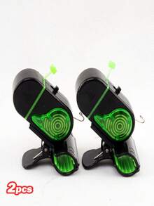 2个高灵敏度电子鱼咬钩报警指示器，带LED灯 - 彩色 - 查看 13