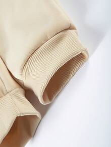 Men's Paris Print Hoodie And Sweatpants Set - Autumn And Winter Multi Color Casual Sportswear - Màu Khaki - Xem 9