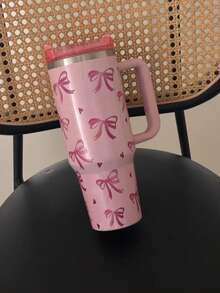 1 件 40 盎司/14 盎司印花不锈钢带手柄保温咖啡杯，便携式保温水杯，非常适合家庭、办公室、礼物、汽车、运动、送给家人和朋友的礼物、圣诞礼物 - 彩色 - 查看 7