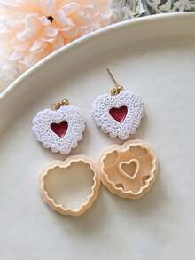 1/2/7pcs Boho Heart Shaped Earring Clay Cutters, Suitable For Jewelry Making, Summer Ice Cream, Cookie Clay Tools, Jewelry Making Tools - Clay Cutter - View 12
