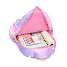 New Large Capacity Backpack For Girls, Student Backpack, Lightweight Backpack With Spine Protection, Children's Backpack - 淡紫色 - 查看 3